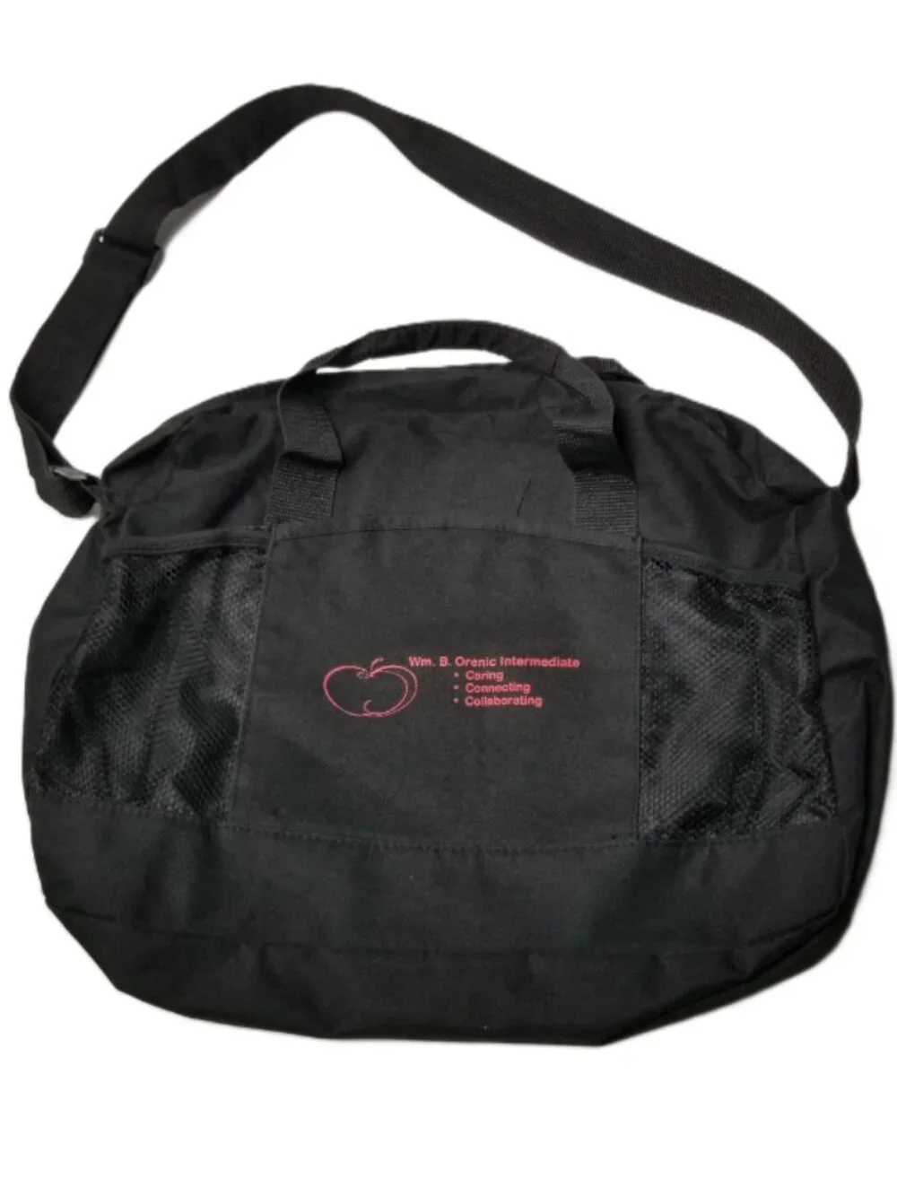 Gemline School Messenger Bag Black Teacher Tote Shoulder Bag Laptop Carryall